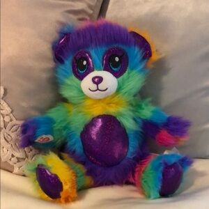 Charming Purple and Blue Plush Bear